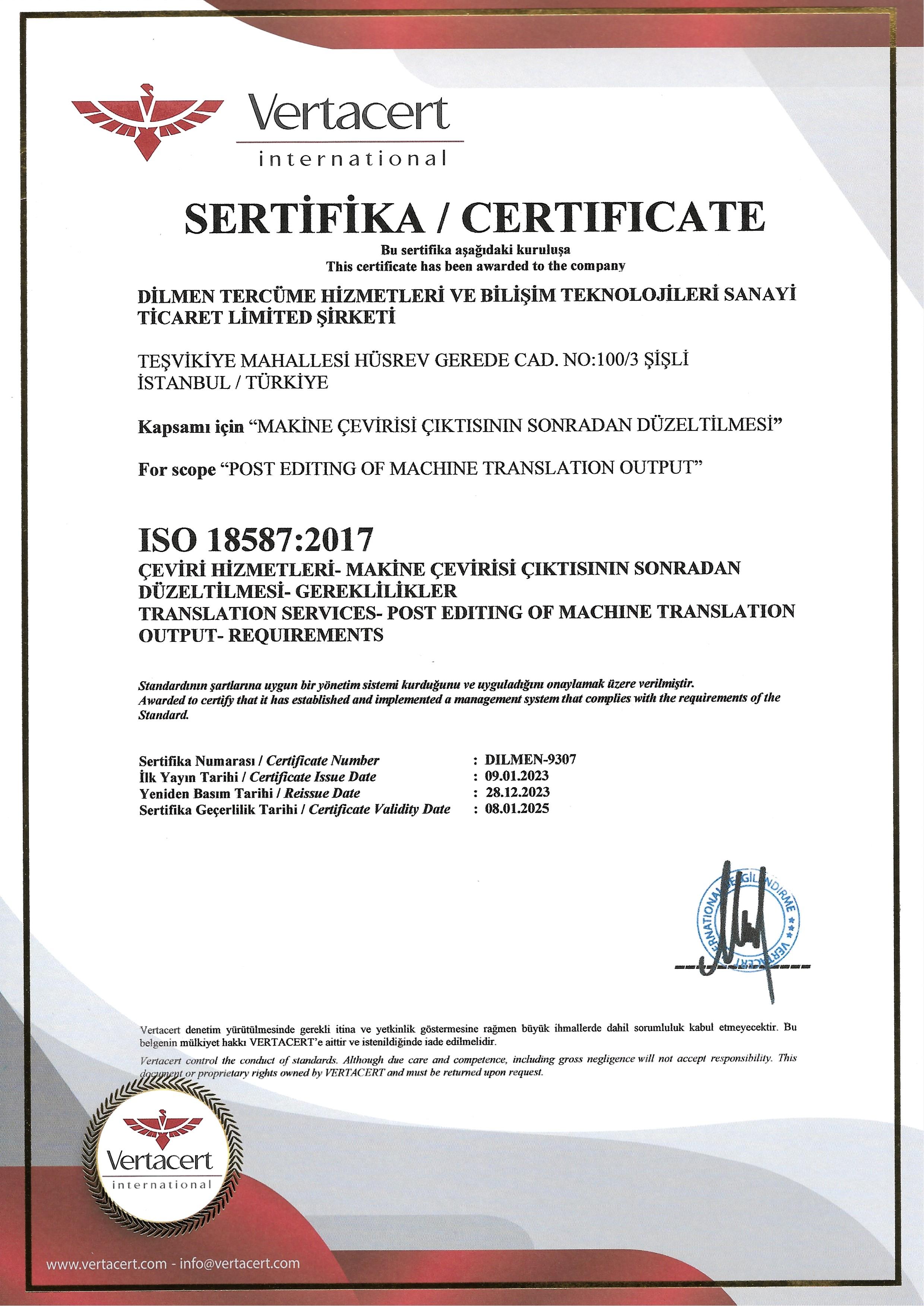 Quality Certificate 18587: Unleash the Power of Localization